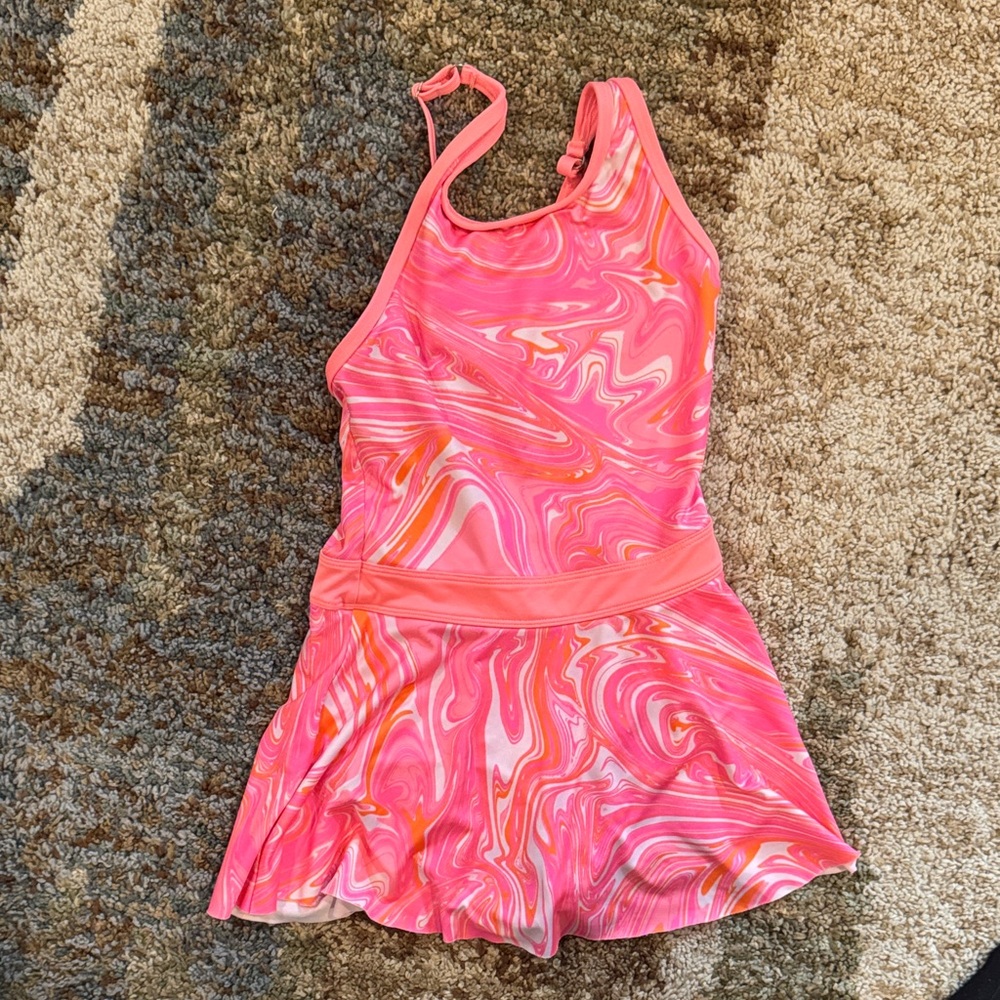 Vibrant Pink Swirl Dress